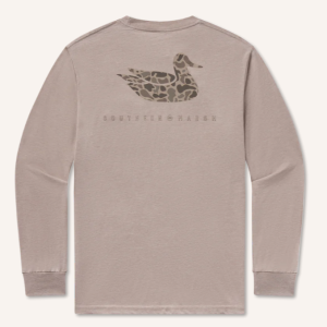 Seawash™ Tee - Retro Duck Originals - Long Sleeve - Burnt Taupe
