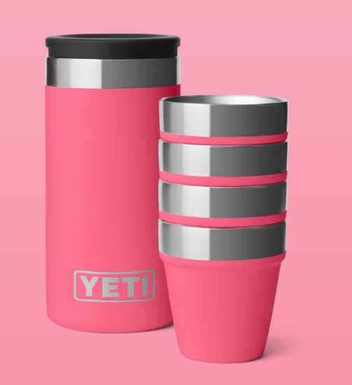 YETI® Shot Glass Set with Carrying Case - Tropical Pink
