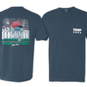 Trump 2024 White House Tee - Navy