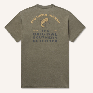 Seawash™ Tee - Tailing Trout - Dark Olive