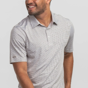 Heather Madison Stripe Polo - Deep Woods