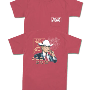 Cowboy Trump Pocket Tee - Crimson