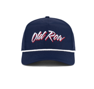 Old Row Script Nylon Rope Hat Navy