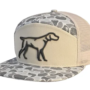 Green Backwoods Camo 7 Panel 3D Puff
