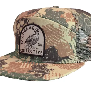 Wildgame Collective 7 Panel Camo Quail Patch Hat