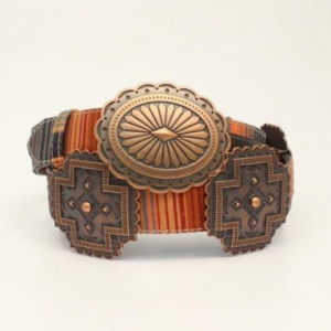 Ariat Serape/Copper Cross Conch Belt
