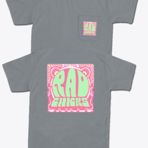 Groovy Chicks Pocket Tee - Heather Grey