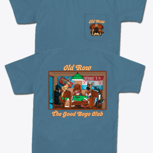 Poker Dogs Pocket Tee - Blue