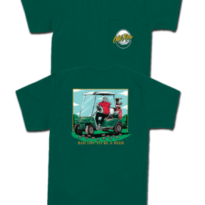 Bad Day To Be A Beer Golf Pocket Tee - Green