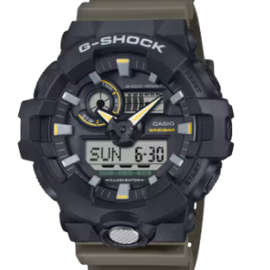 Two-Tone G-SHOCK Tough Black & Olive Watch GA710TU-1A3CR