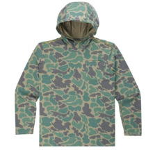 Kid's Buxton Hagood Hoodie - Green Mallard Camo