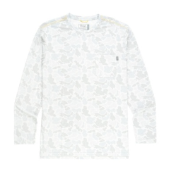 Buxton Hagood LS Tee - Gray Mallard Camo