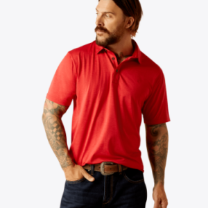 Charger 2.0 Fitted Polo - Haute Red