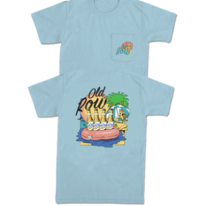 Beer Floats Pocket Tee - Chambray