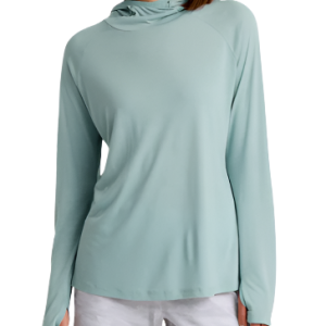Women's Bamboo Lightweight Hoodie II - Ocean Mist
