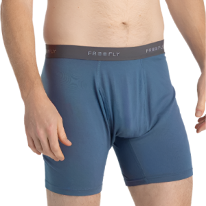 Men's Bamboo Motion Boxer Brief - Slate Blue