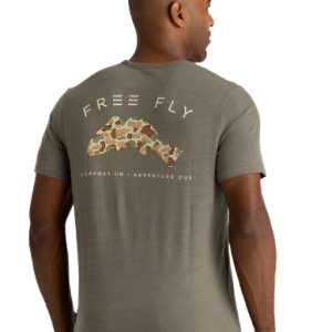 Vintage Camo Redfish Pocket Tee - Heather Fatigue