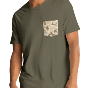 Vintage Camo Pocket Tee - Heather Fatigue