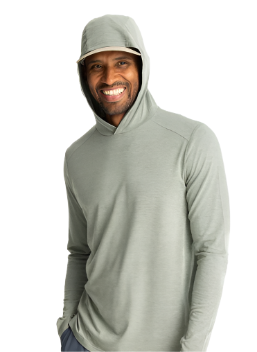 Men's Bamboo Shade Hoodie - Agave Green