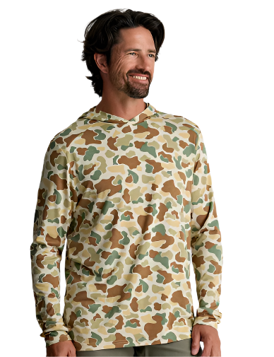 Men's Bamboo Shade Hoodie - Vintage Camo
