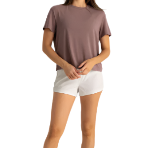 Women's Bamboo-Lined Active Breeze Short – 3" - Sea Salt