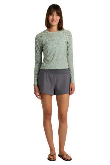 Women's Bamboo-Lined Active Breeze Short – 3" - Smoke