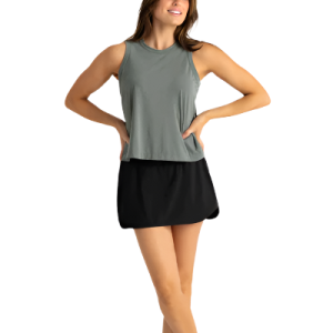 Women's Bamboo-Lined Active Breeze Skort – 13" - Black