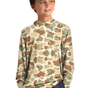 Youth Bamboo Shade Hoodie - Vintage Camo
