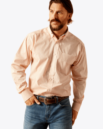 Wrinkle Free Ashton Classic Fit Shirt - Pink