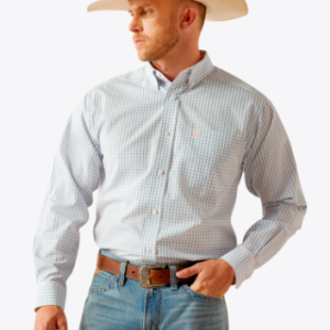 Wrinkle Free Alan Classic Fit Shirt - Blue