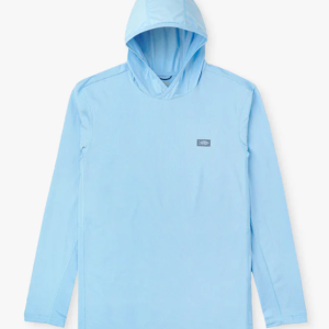 Air-O Mesh Hooded Fishing Shirt - Airy Blue Heather