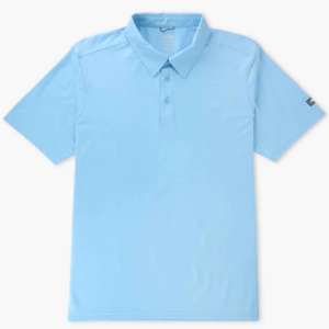 Air-O Mesh Performance Polo Shirt - Airy Blue Heather