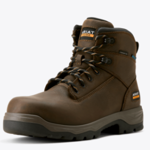Turbo Duratread 6" Waterproof Carbon Toe Work Boot - Dark Brown