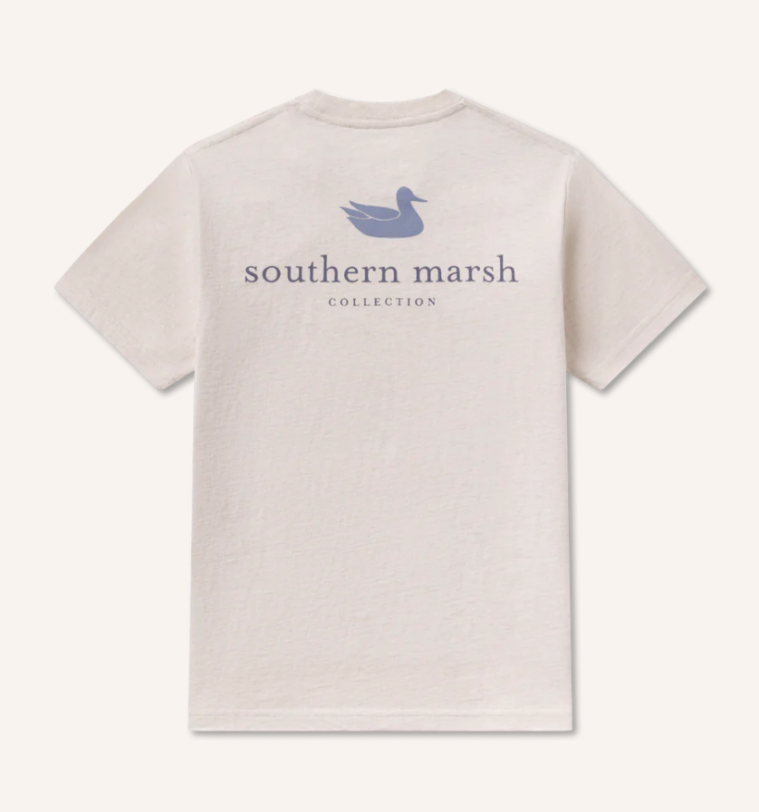 Youth Authentic Heathered Tee - Washed Pebble
