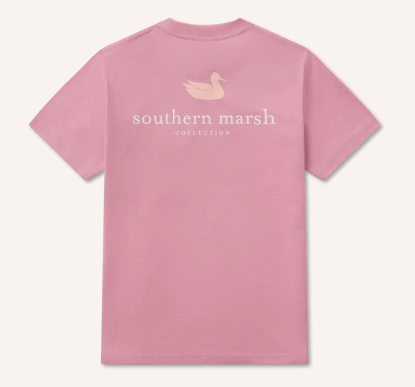 Youth Authentic Heathered Tee - Cherry Blossom