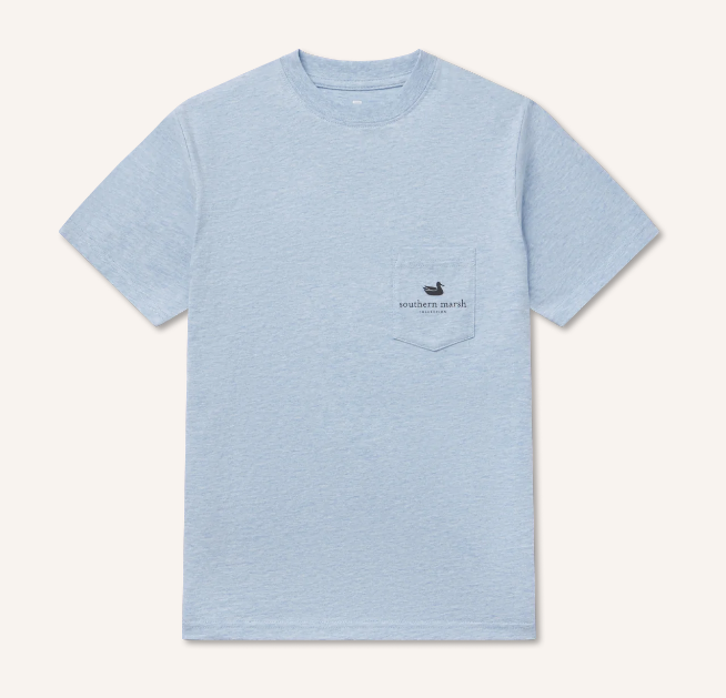 Youth Golden Days Tee - Washed Sky Blue - Image 2