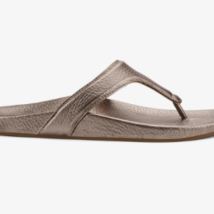 Kipe‘a Lipi Elevated Leather Sandals - Bubbly