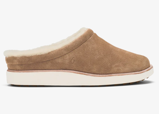 Mani  Leather Mule Slippers - Tan/Golden Sand