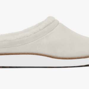 Mani Leather Mule Slippers - Puka/Golden Sand