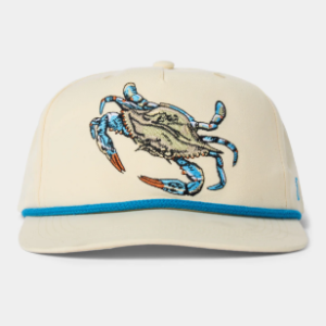 Blue Crab Hat Ivory