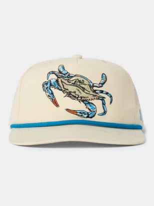 Blue Crab Hat Ivory
