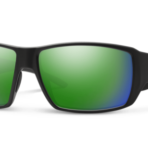 Guide's Choice Matte Black + ChromaPop Glass Polarized Green Mirror Lens