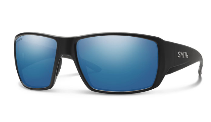 Guide's Choice Matte Black + ChromaPop Polarized Blue Mirror Lens