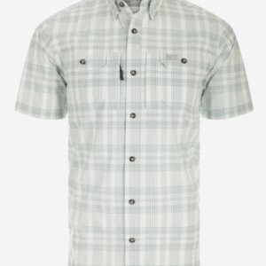 Frat Faded Plaid Button Down Short Sleeve Shirt - Quarry