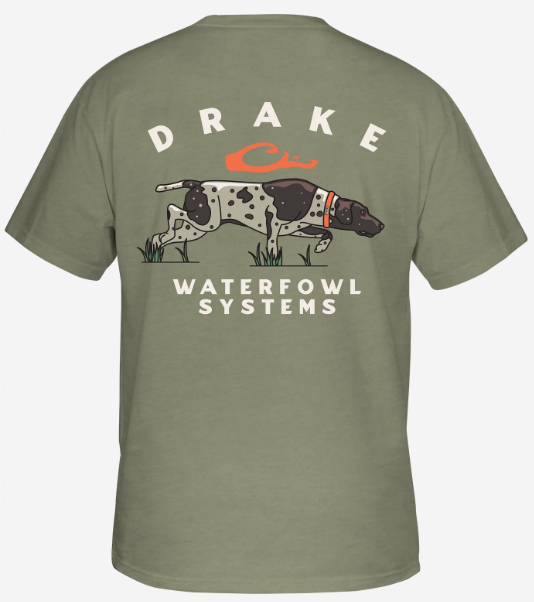 Retro Pointer T-Shirt - Sage Light Heather