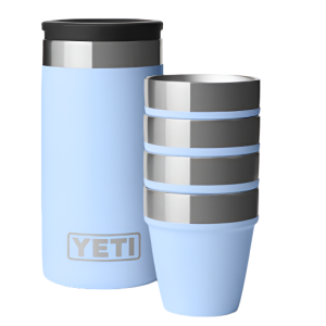 YETI® Shot Glasses With Carrying Case - Big Sky Blue