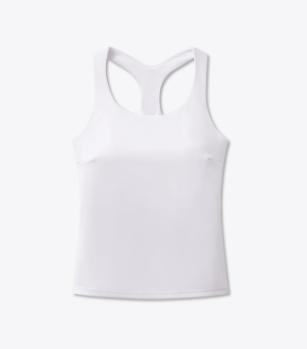 Tara Performance Racerback Tank - White