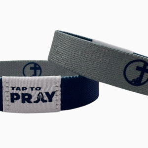 Tap To Pray™ Wristbands - Navy & Grey