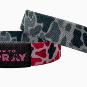 Tap To Pray™ Wristbands - River Rock Camo Pink & Ash
