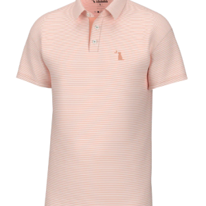 Palms Polo - Peach/White